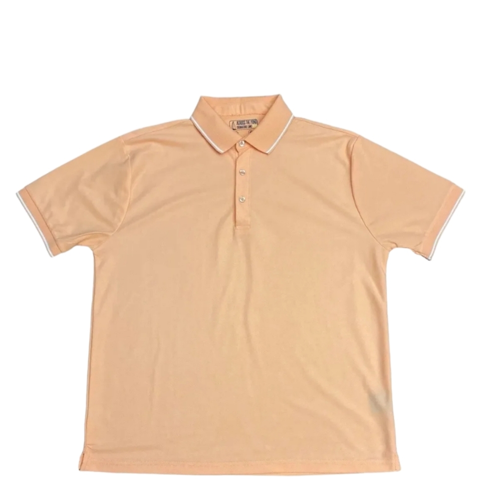 Across the pond signature polo men's shirt XL